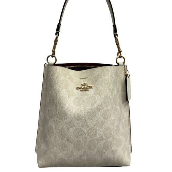 Coach Mini Tote Bag in Signature Canvas - Picture 1 of 6
